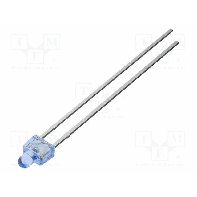 OPTOSUPPLY LED; blue; 2mm; 330mcd; 120°