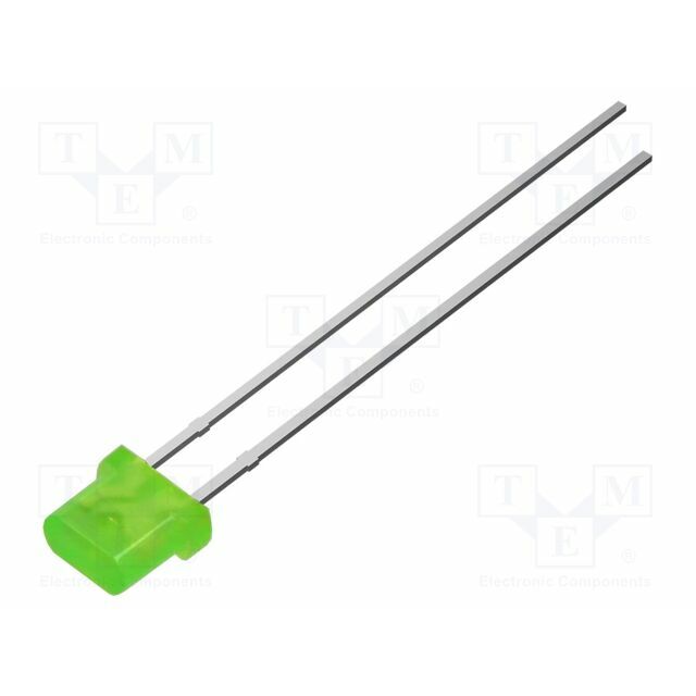 OPTOSUPPLY LED; green; 750mcd; 115°; Front: