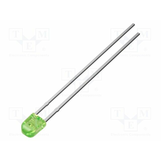 OPTOSUPPLY LED; green; 4200mcd; 70/50°; Front: