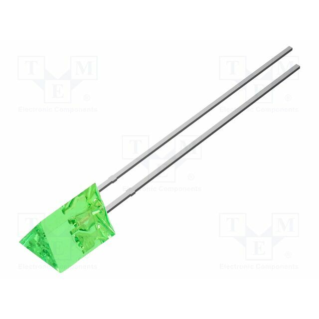 OPTOSUPPLY LED; green; 1560mcd; 140°; Front: