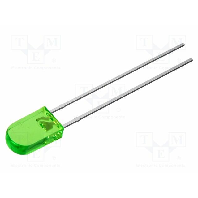 OPTOSUPPLY LED; green; 1560mcd; 100°; Front: