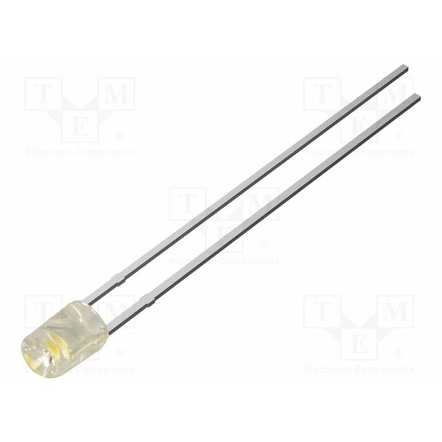 OPTOSUPPLY LED; white warm; 3mm; 330mcd
