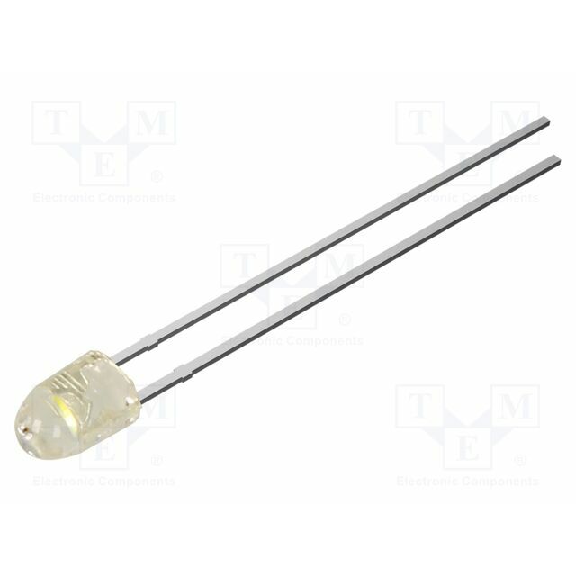 OPTOSUPPLY LED; white warm; 3mm; 8400mcd