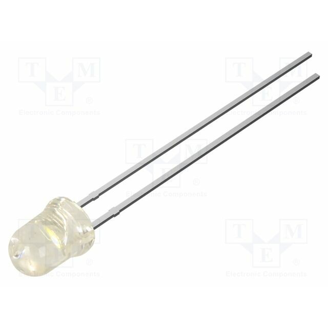 OPTOSUPPLY LED; white warm; 4mm; 14000mcd