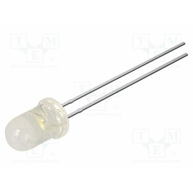 OPTOSUPPLY LED; white warm; 5mm; 4200mcd