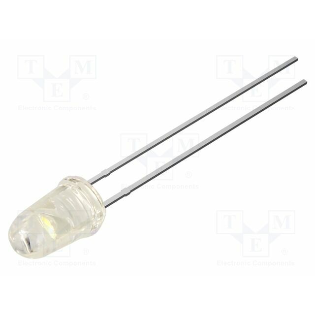 OPTOSUPPLY LED; white warm; 5mm; 7000mcd