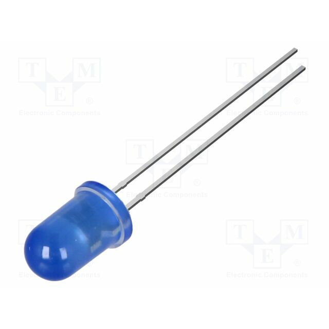 OPTOSUPPLY LED; blue; 5mm; 5800mcd; 30°