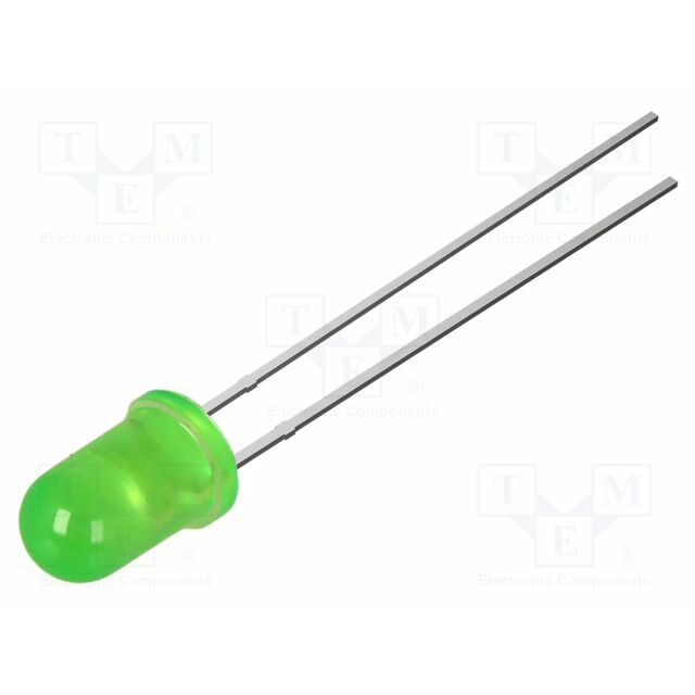 OPTOSUPPLY LED; green; 5mm; 8000mcd; 30°