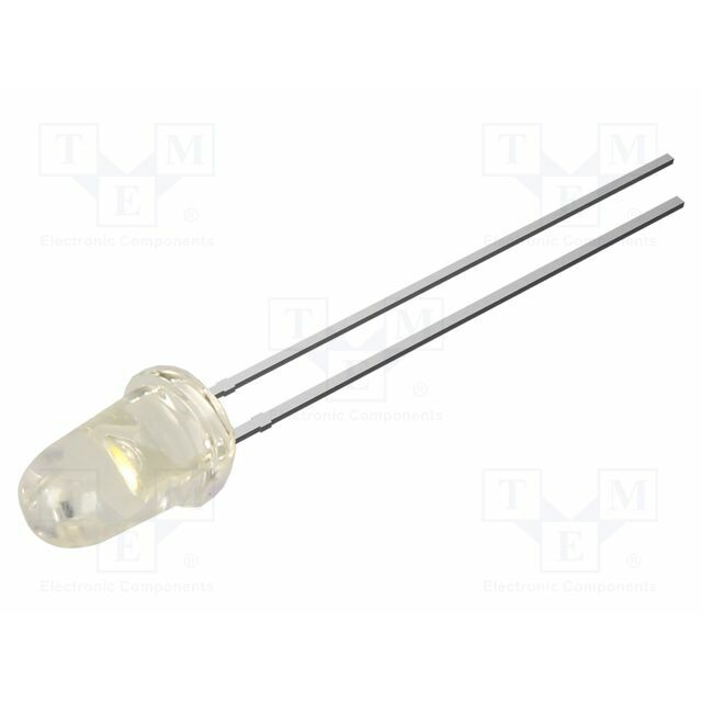 OPTOSUPPLY LED; white warm; 5mm; 120000mcd