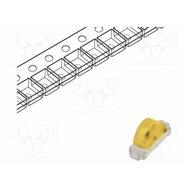 OPTOSUPPLY LED; white warm; SMD; 250mcd