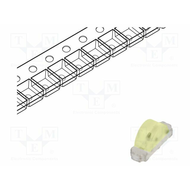 OPTOSUPPLY LED; red; SMD; 1204; 80mcd