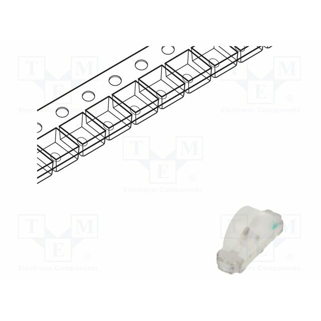OPTOSUPPLY LED; yellow; SMD; 1204; 80mcd