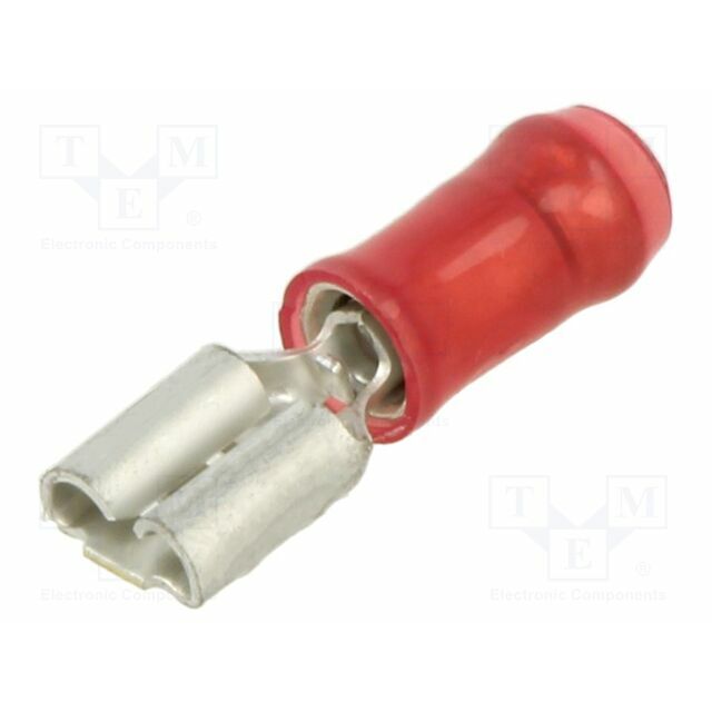 TE CONNECTIVITY Terminal: flat; 6.3mm