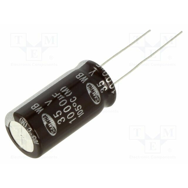 SAMWHA Capacitor: electrolytic; THT; 1000uF; 35VDC