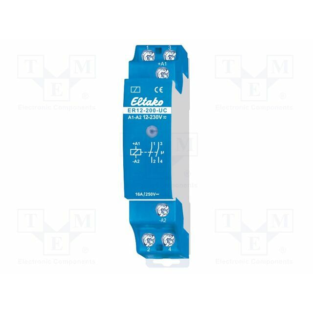 Relay: installation; NO x2; for DIN