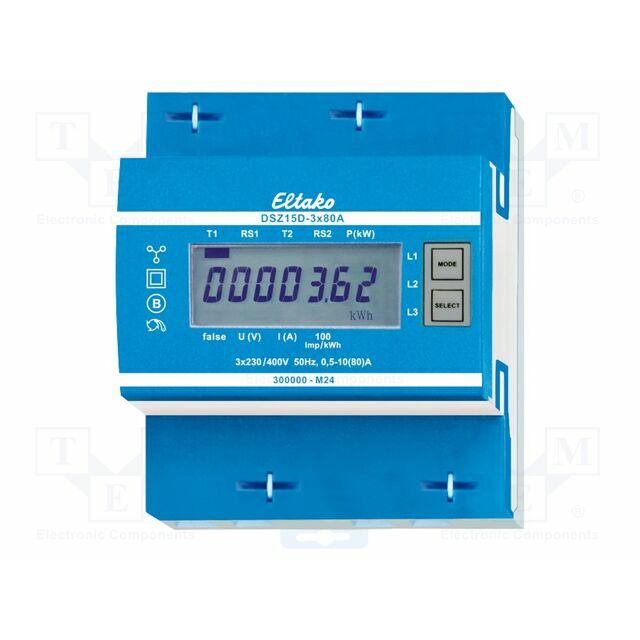 Single phase meter; for DIN rail