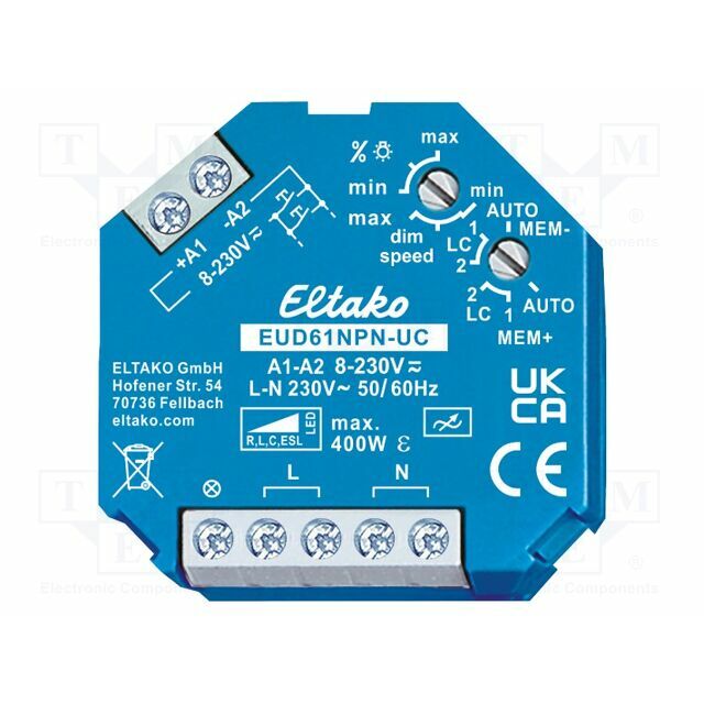 Dimmer; plaster embedded; 230VAC; intelligent house