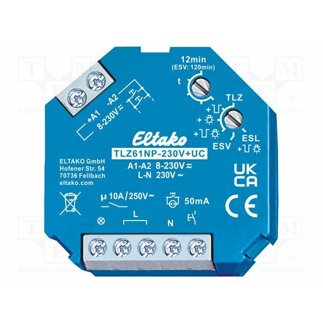 Staircase timer; plaster embedded; 230VAC; 10A
