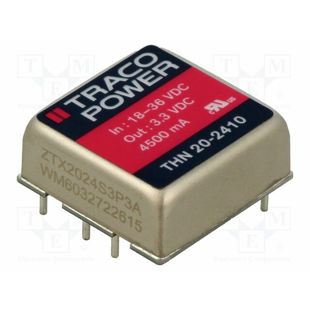 TRACO POWER Converter: DC/DC; 20W; Uin:
