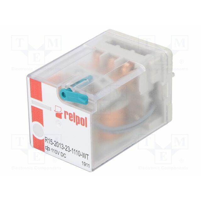 RELPOL Relay: electromagnetic; Ucoil: 110VDC; 3PDT