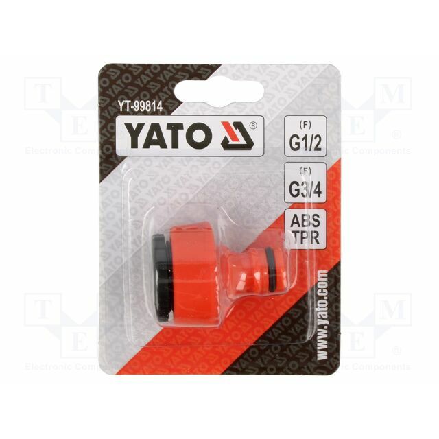YATO Tap connector; ABS; 1/2",3/4&quot