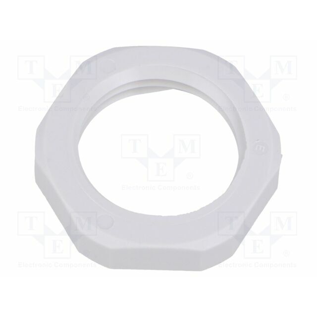 Nut; NPT1/2"; polyamide; UL94V-0; Thk: 6mm