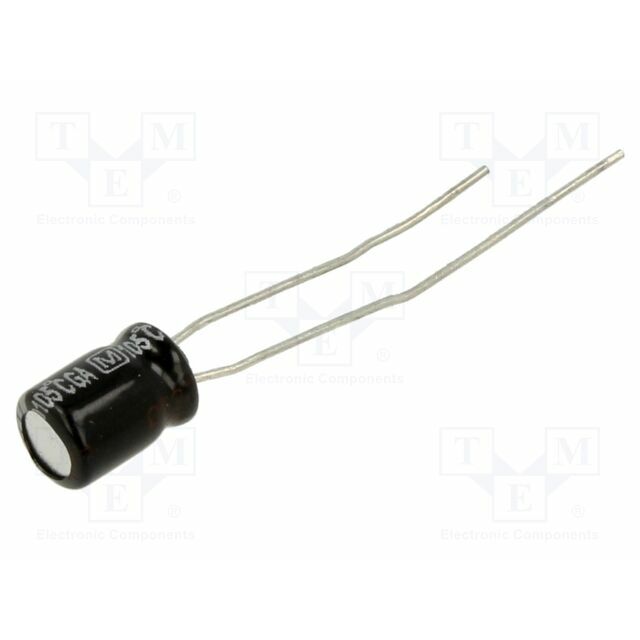 PANASONIC Capacitor: electrolytic; THT; 22uF; 25VDC