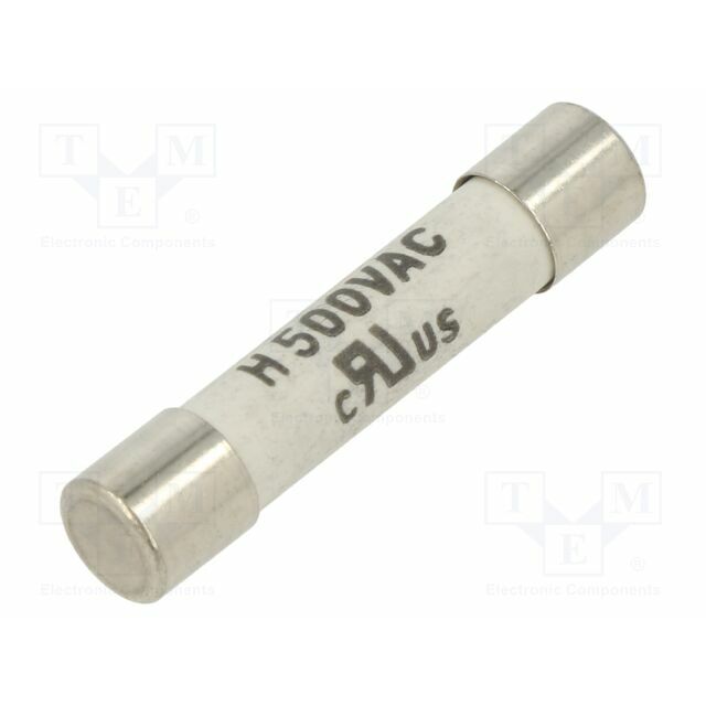 SCHURTER Fuse: fuse; ceramic,cylindrical; 6