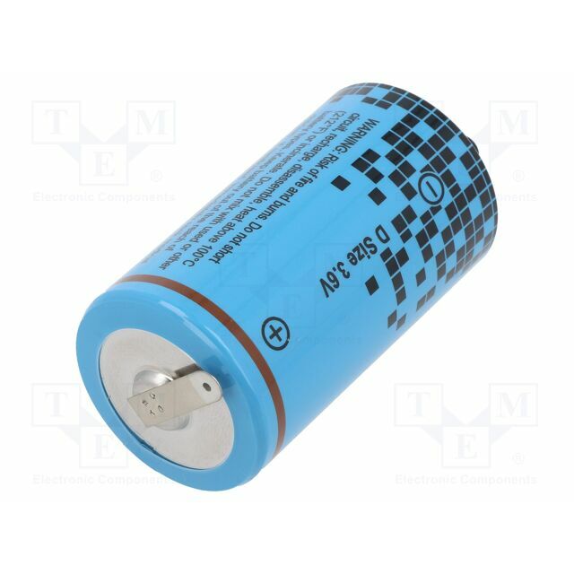 ULTRALIFE Battery: lithium; D; 3.6V