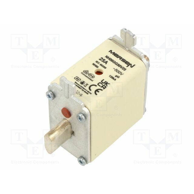 MERSEN Fuse: fuse; NH00; ceramic,industrial