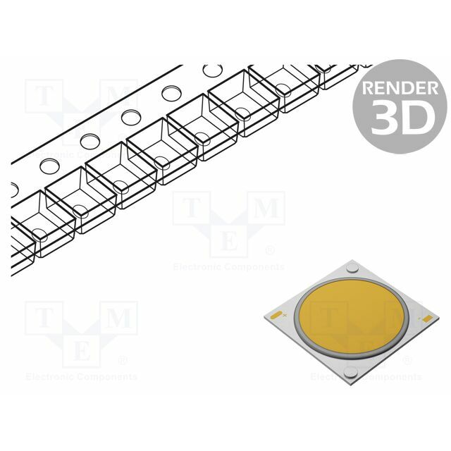 BRIDGELUX Power LED; white warm; COB
