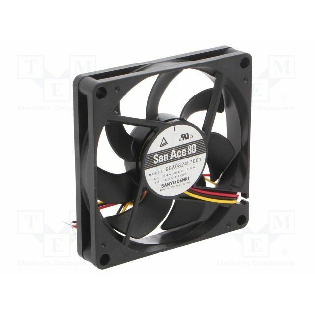 SANYO DENKI Fan: DC; 80x80x15mm; axial