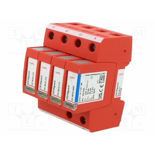 Surge arrester; Type 2; Poles: 3+NPE