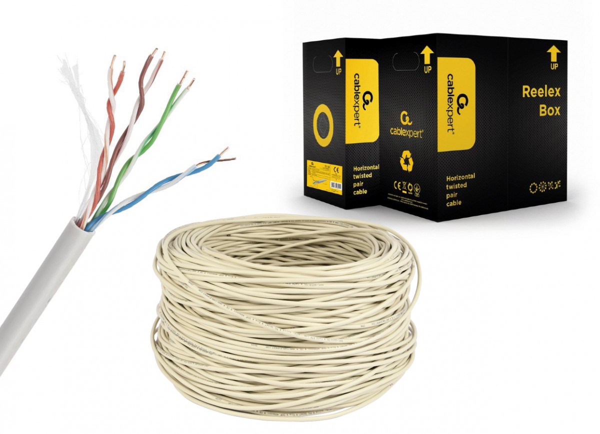 Gembird Cat5E 305m networking cable Grey
