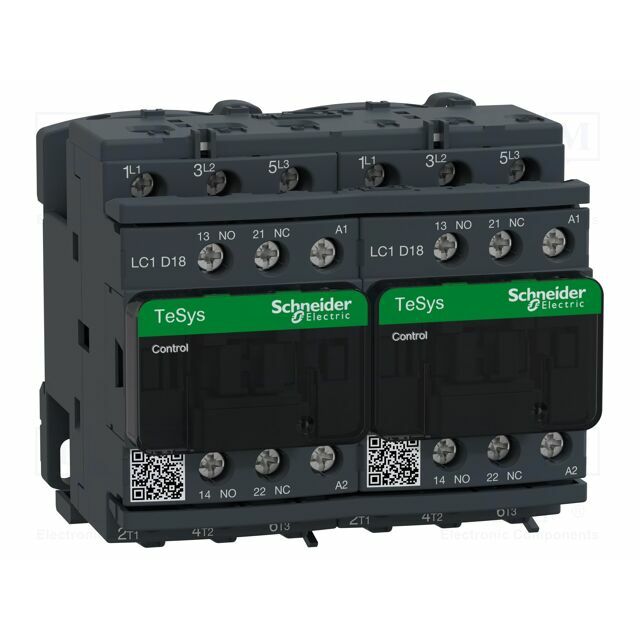 SCHNEIDER ELECTRIC Contactor: 3-pole reversing; NO