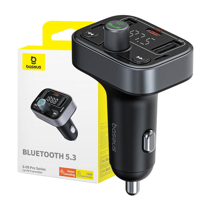 Baseus S-09 Auto FM Raidītājs Bluetooth