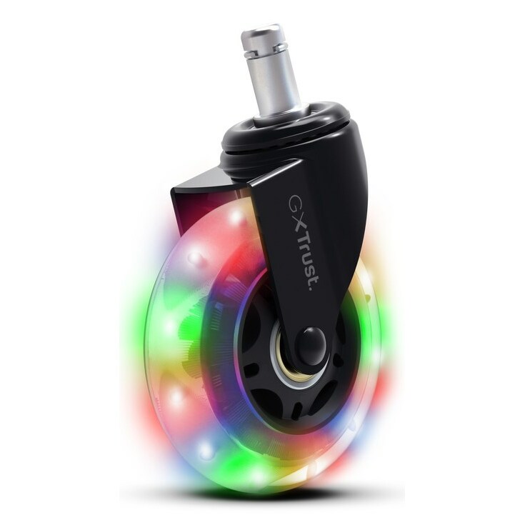 Riteņi datorkrēslam Trust GXT701 RGB LED