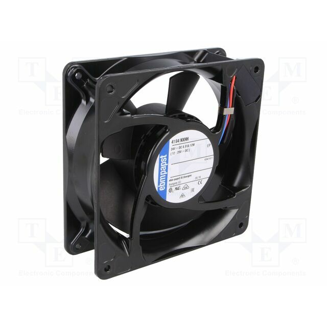 EBM-PAPST Fan: DC; 119x119x38mm; axial; 24VDC