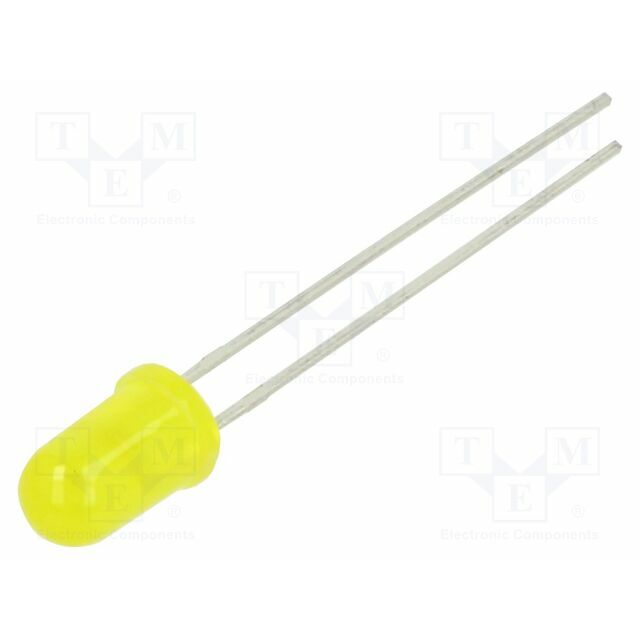 LITEON LED; yellow; 5mm; 5.6÷19mcd
