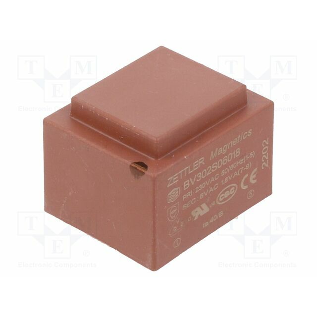 ZETTLER Transformer: encapsulated; 1.8VA; 230VAC