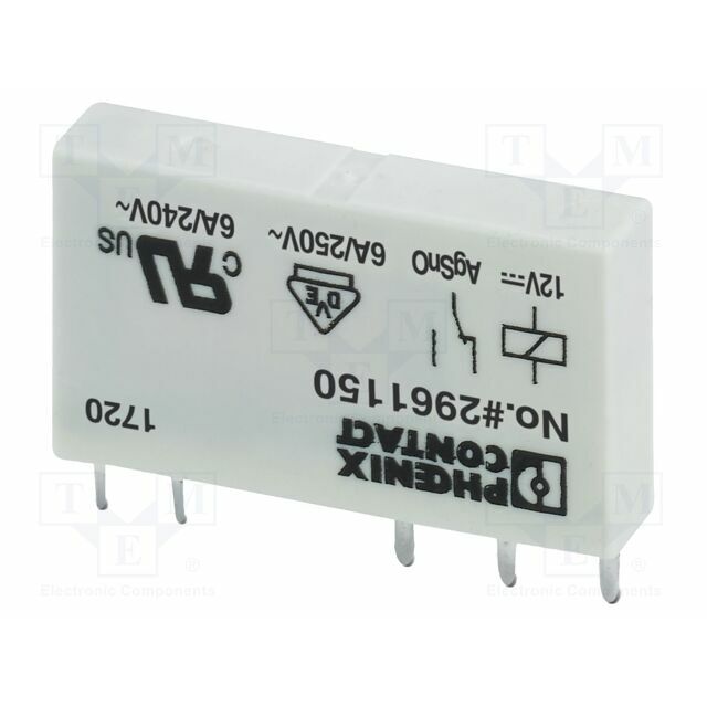 PHOENIX CONTACT Relay: miniature; Ucoil: 12VDC