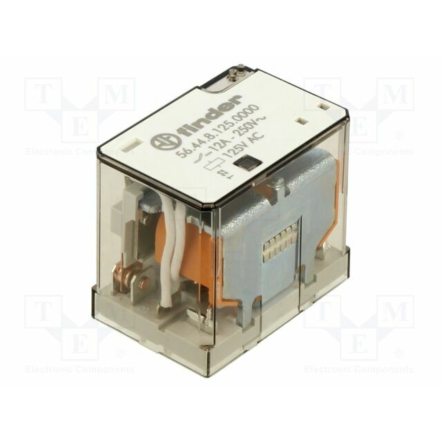 FINDER Relay: electromagnetic; 125VAC; 4PDT; Icontacts