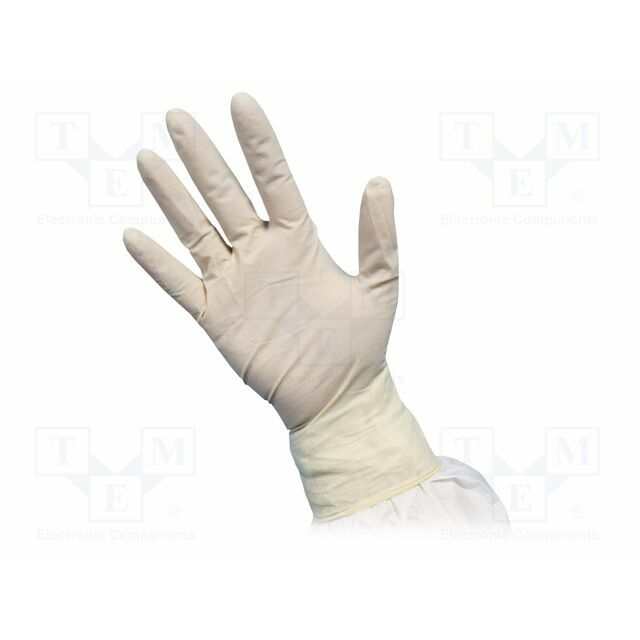 ANTISTAT Cleanroom acces: protective gloves; white