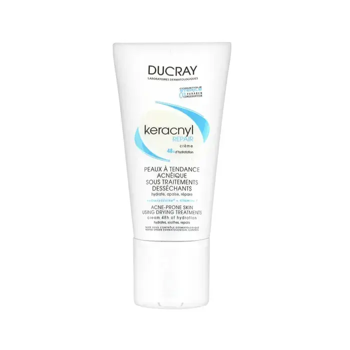 Ducray Keracnyl Moisturizing Repair Cream 48hrs