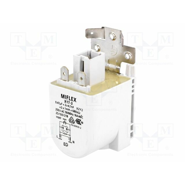 MIFLEX SOLUTIONS Filter: anti-interference; mains; 250VAC