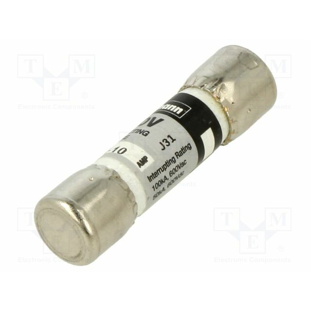 BUSSMANN Fuse: fuse; 10x38mm; ceramic,cylindrical