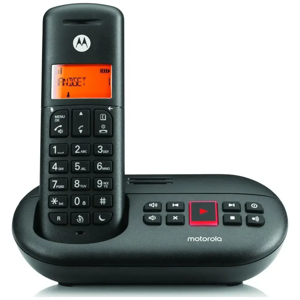 Cordless phone with answering machine Motorola