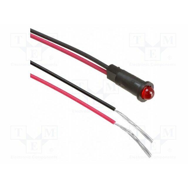DIALIGHT Indicator: LED; prominent; red; cables