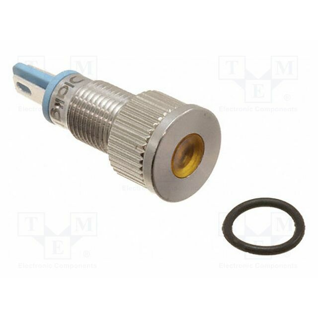 DIALIGHT Indicator: LED; flat; yellow; IP67