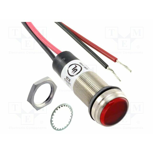 DIALIGHT Indicator: LED; flat; red; IP67